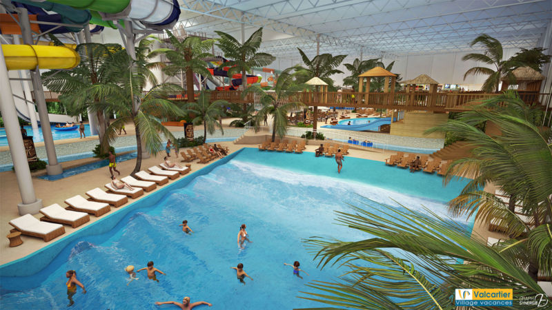 Piscine à vague du Bora Parc