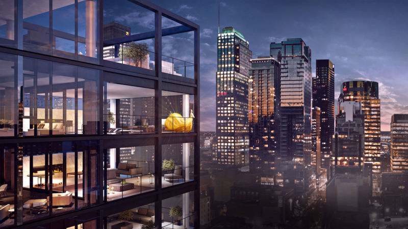 Balcons des résidences privées Four Seasons Montréal