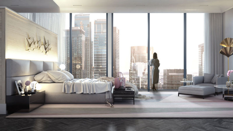 Chambre d'une résidence privée Four Seasons Montréal