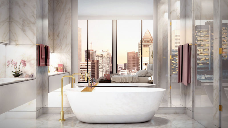 Salle de bain des résidences privées Four Seasons Montréal