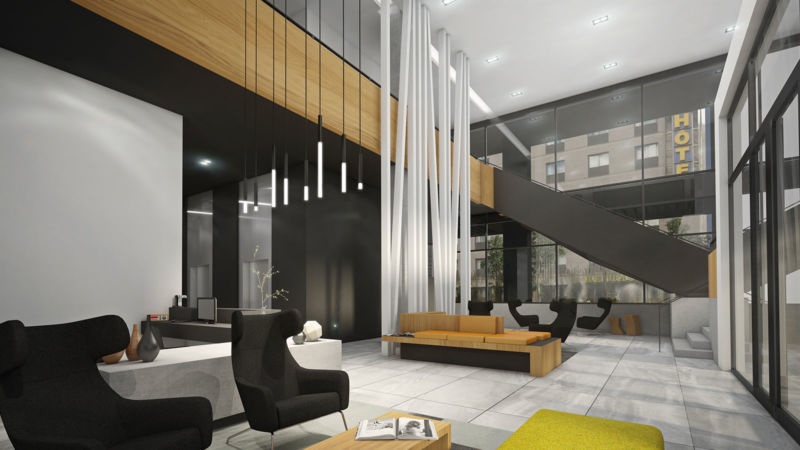 Entrée principale de la Tour Fresk