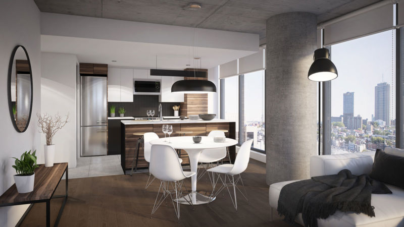 Vue intérieure d'un appartement Fresk