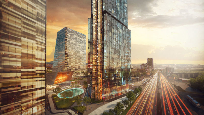 Vue du boulevard Laurier et du Phare de Québec