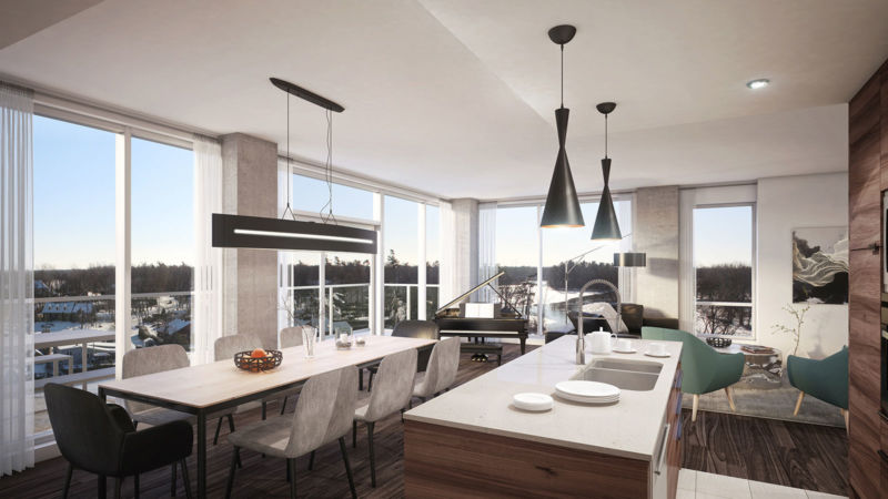 Intérieur d'une unité du projet O Quai du Nord