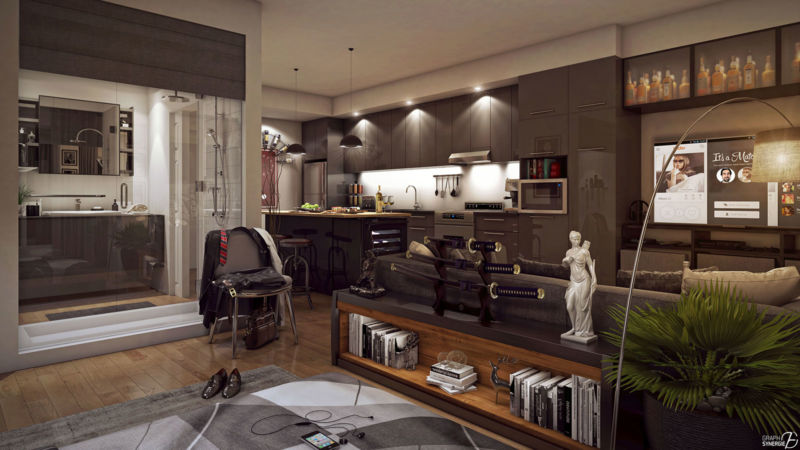 Vue d'un appartement Rez