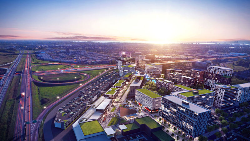 Vue aérienne du projet Solar