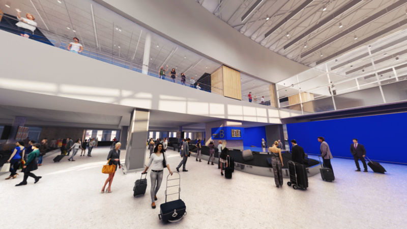 Carrousel de bagages de l'aéroport YQB