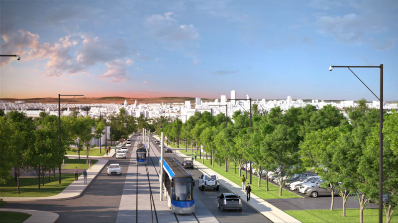 Image 3D du Tramway de Québec