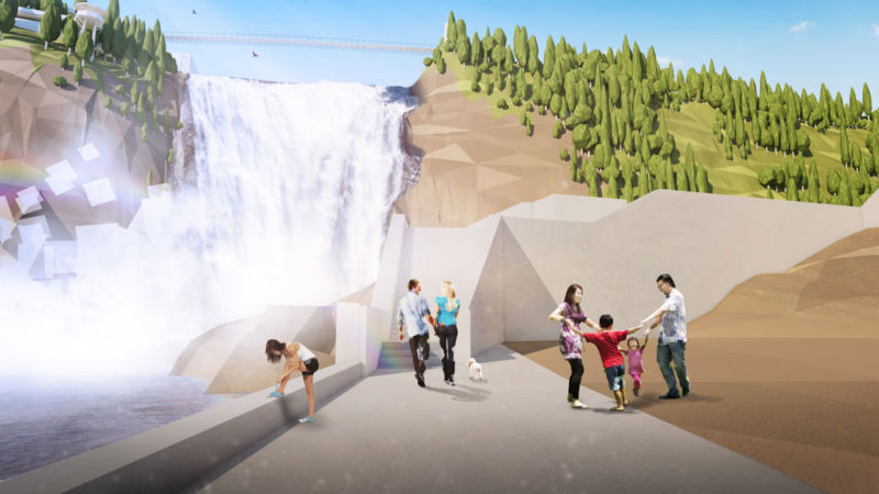 Image 3D des Chutes Montmorency